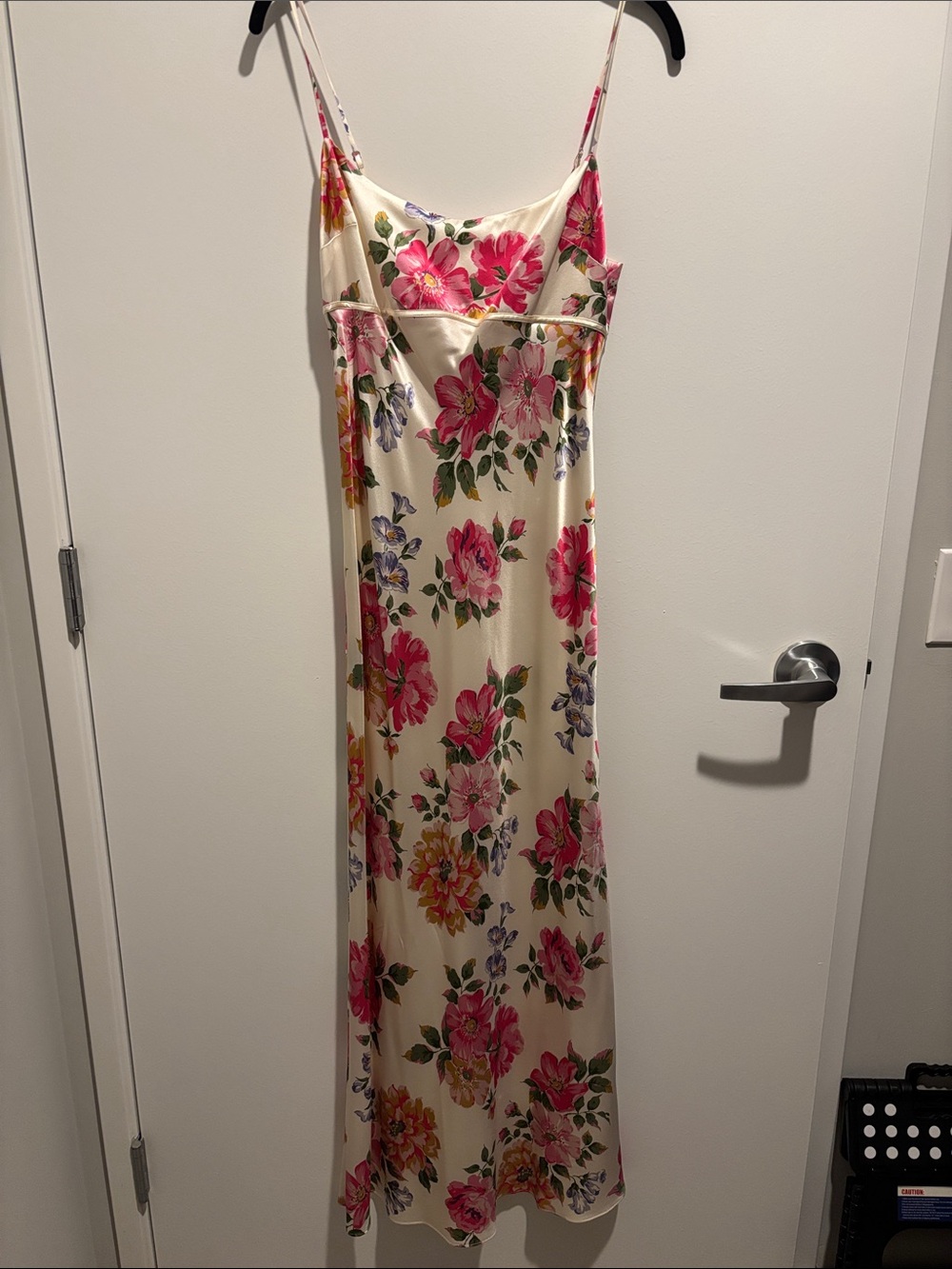 Reformation silk floral dress